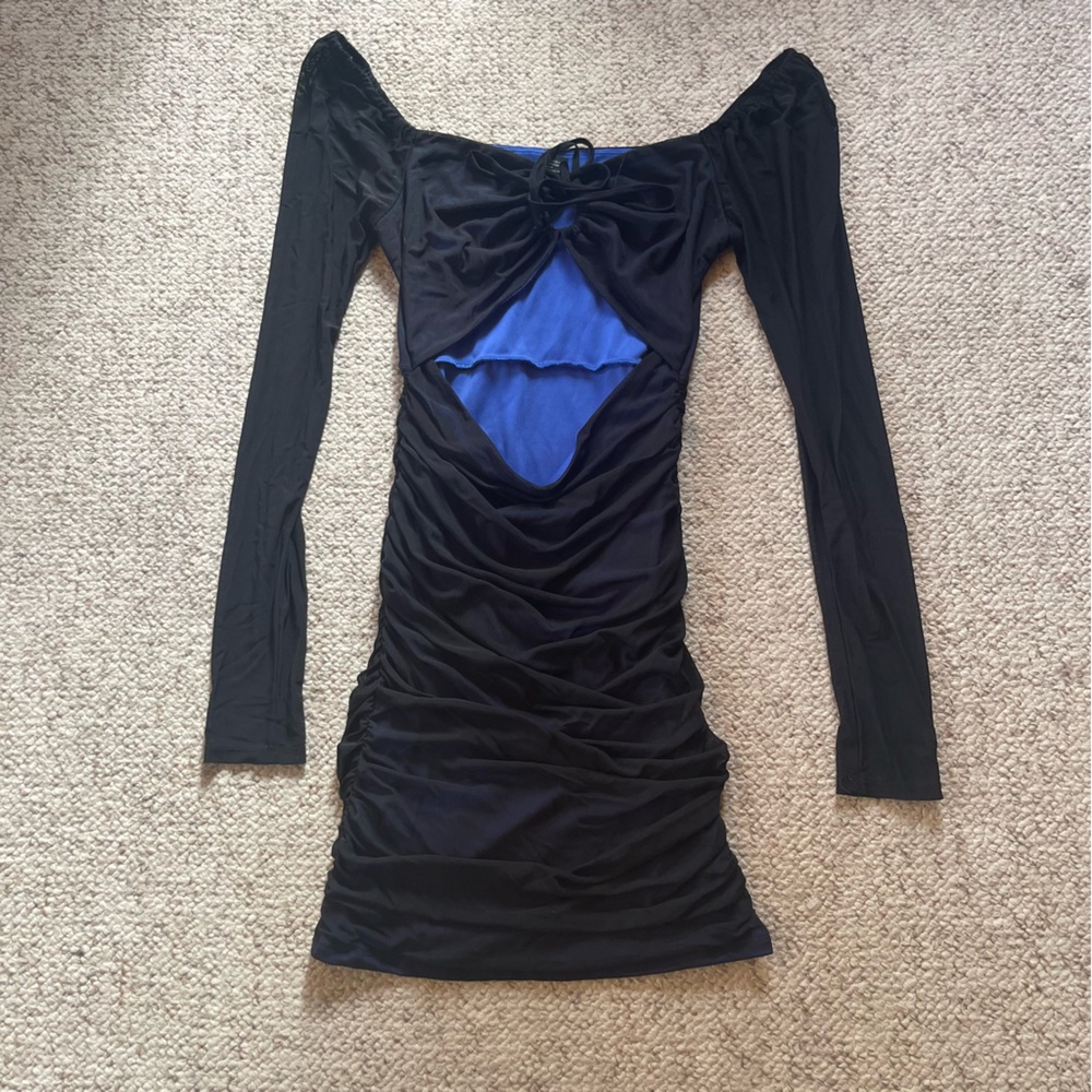 Forever 21 Mesh Black Dress